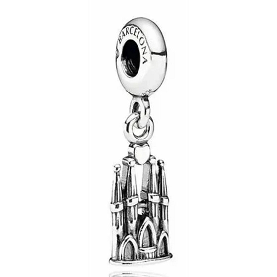 Charm Španělsko, Barcelona La Sagrada Familia, přívěsek na náramek cestování