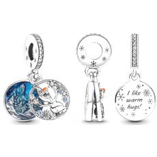 Charm Disney Ledové království, Olaf 2v1, přívěsek na náramek, film