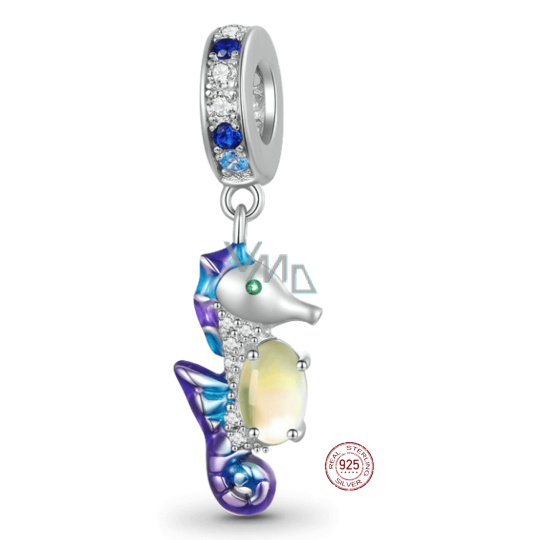 Charm Sterlingové stříbro 925 Mořský koník, přívěsek na náramek zvíře