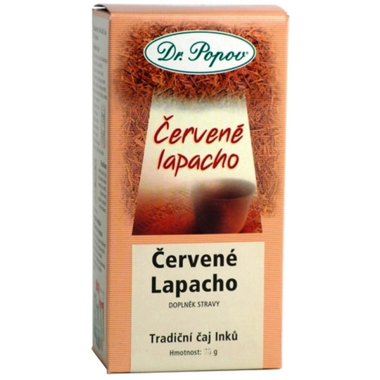 Dr. Popov Červené Lapacho čaj Inků, čistí organismus 120 g
