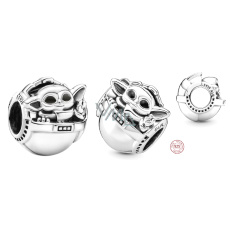 Charm Sterlingové stříbro 925 Marvel Star Wars Grogu , korálek na náramek, film