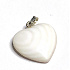Perleť Srdce přívěsek přírodní kámen 2,2 cm 1 kus, symbol ženskosti
