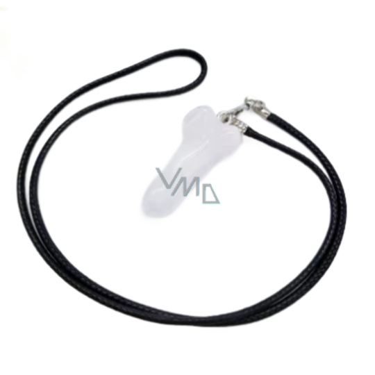 Křemen Penis amulet pro plodnost, přívěsek přírodní kámen ručně broušený 3 cm, nejdokonalejší léčitel