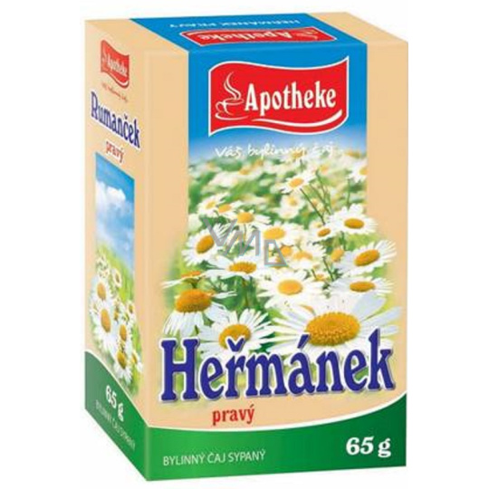 Apotheke Heřmánek pravý - květ sypaný čaj na podporu trávení 65 g Apotheke Heřmánek pravý - květ sypaný čaj na podporu trávení 65 g