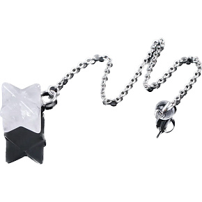 Křišťál Merkaba kyvadlo přívěsek z přírodního kamene 21 x 21 x 21 mm, kámen kamenů