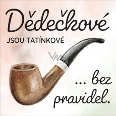 Albi Magnetka Dědečkové jsou tatínkové bez pravidel 6,5 x 6,5 cm Albi Magnetka Dědečkové jsou tatínkové bez pravidel 6,5 x 6,5 cm