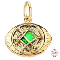 Charm Sterlingové stříbro 925 Marvel Doctor Strange kámen času, pžívěsek na náramek, film