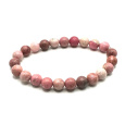 Rodonit náramek elastický přírodní kámen, kulička 8 mm / 16 - 17 cm, AA kvalita, kámen odpuštění
