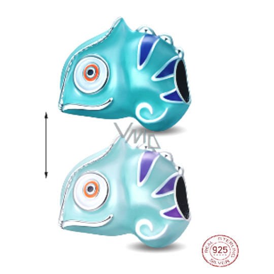 Charm Sterlingové stříbro 925 Mlok vdechuje život - symbol ohně, mění barvu na teplo, korálek na náramek zvíře Charm Sterlingové stříbro 925 Mlok vdechuje život - symbol ohně, mění barvu na teplo, korálek na náramek zvíře