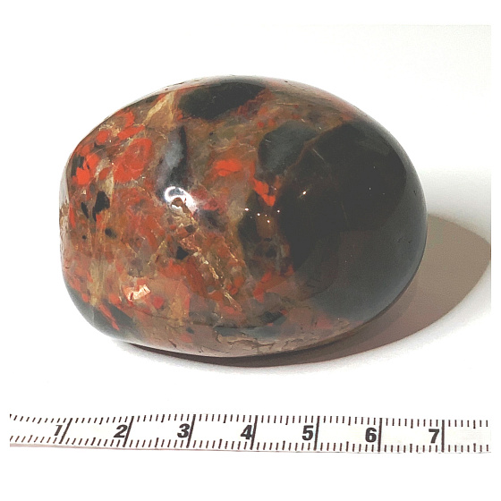 Jaspis Brekcie Tromlovaný přírodní kámen 100 - 160 g, 1 kus, kámen pozitivní energie