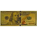 Talisman Zlatá plastická bankovka 100 USD