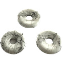 Magnezit / Howlit bílý Donut přírodní kámen 30 mm, očistný kámen
