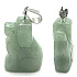 Chalcedon zelený Pes přívěsek přírodní kámen, ručně broušená figurka 1,8 x 2,5 x 8 mm, kámen lásky, radosti