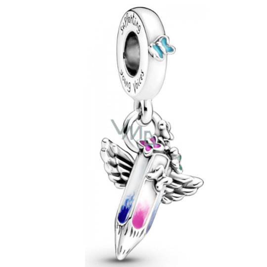 Zawieszka ze srebra próby 925 Kredka - sny przyszłości, charms do bransoletki symbol Zawieszka ze srebra próby 925 Kredka - sny przyszłości, charms do bransoletki symbol