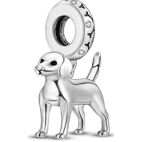 Charm Labrador - pes, stojící, přívěsek na náramek, zvíře