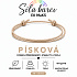 Síla barev Šňůrkový náramek – Písková | Symbol přirozenosti, stability a tepla | nastavitelný 16 - 30 cm