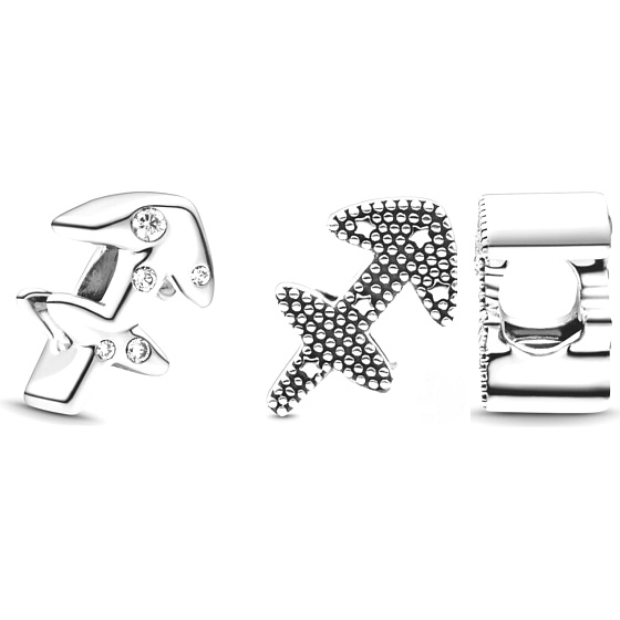 Charm Znamení zvěrokruhu Třpytivý Střelec, korálek na náramek