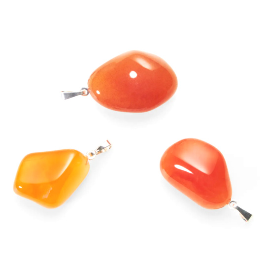 Karneol Botswana Troml přívěsek přírodní kámen, M cca 3 cm, 1 kus, učí nás tady a teď