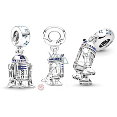Charm Sterlingové stříbro 925 Marvel Star Wars Droid R2-D2, přívěsek na náramek, film