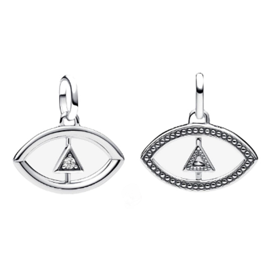 Charm Mini medailon - Amulet proti uhranutí symbol