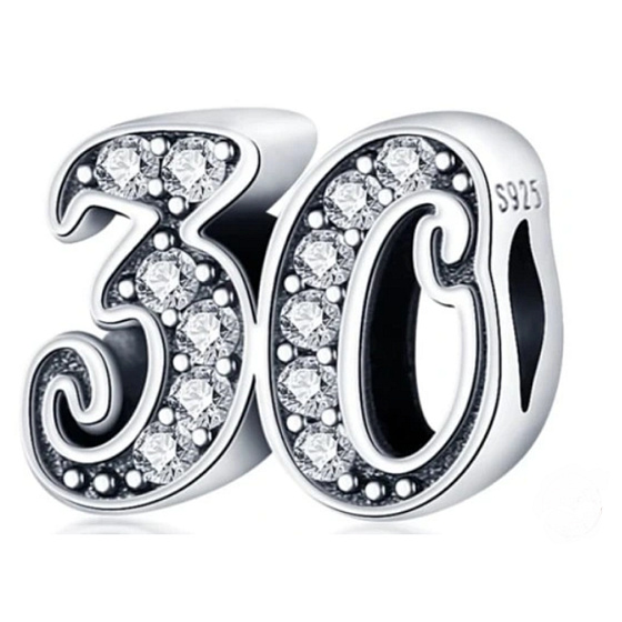 Charm 30 výročí, korálek na náramek