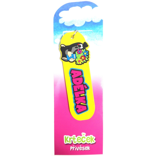 Nekupto Krtečkova dobrodružství Krteček přívěsek jmenný Adélka