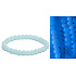Jade Luminois Light Fosforeskující, modře svítí ve tmě, náramek elastický přírodní kámen, kulička 6 mm / 16 - 17 cm
