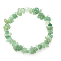 Aventurin zelený náramek elastický sekaný přírodní kámen 19 cm, kámen štěstí