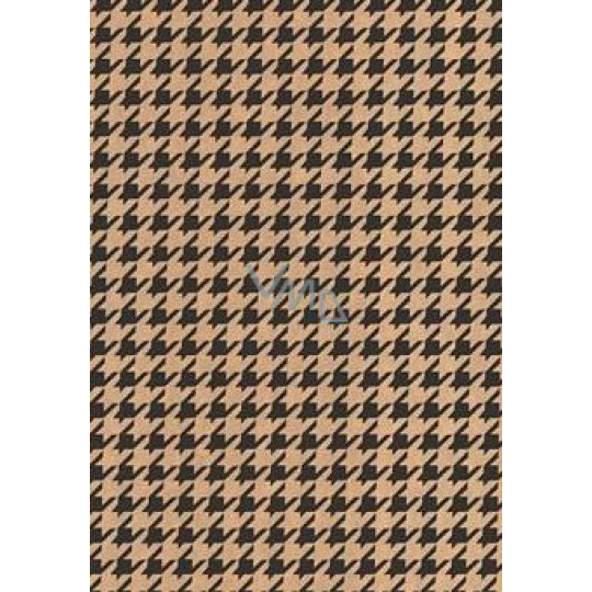 Ditipo Ajándékcsomagoló papír 70 x 200 cm KRAFT Fekete díszítések Ditipo Ajándékcsomagoló papír 70 x 200 cm KRAFT Fekete díszítések