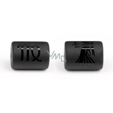 Onyx Panna znamení zvěrokruhu, přívěsek na náramek přírodní kámen, váleček 10 mm 1 kus, kámen životní síly