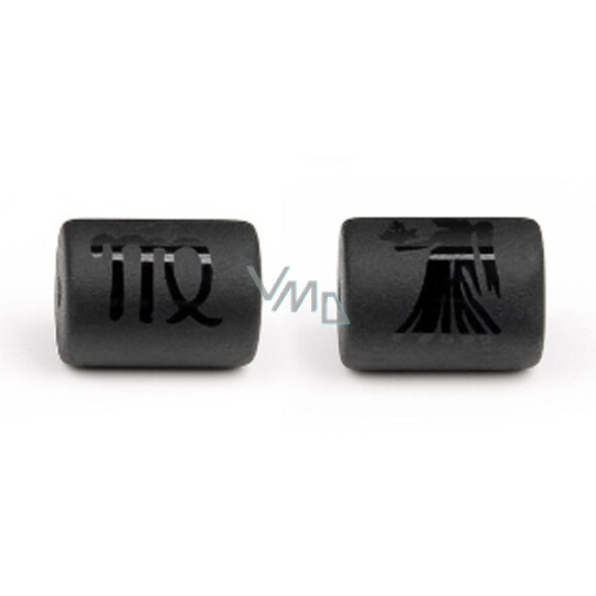 Onyx Panna znamení zvěrokruhu, přívěsek na náramek přírodní kámen, váleček 10 mm 1 kus, kámen životní síly