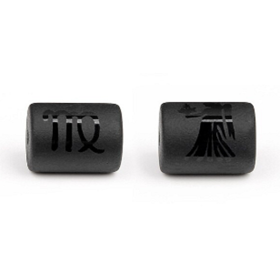 Onyx Panna znamení zvěrokruhu, přívěsek na náramek přírodní kámen, váleček 10 mm 1 kus, kámen životní síly