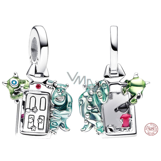 Charm Sterlingové stříbro 925 Disney Pixar Příšerky s.r.o., Dveře, přívěsek na náramek, film