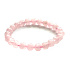 Růženin náramek elastický přírodní kámen, kulička 8 mm / 16 - 17 cm, kámen lásky