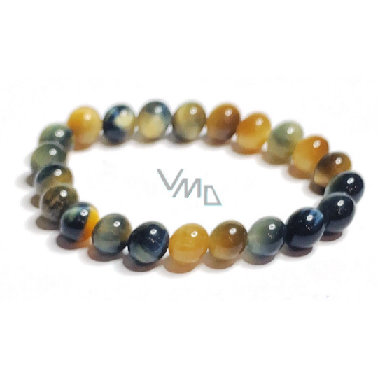 Tygří oko multi náramek elastický přírodní kámen, kulička 8 mm / 16 - 17 cm, kámen slunce a země, přináší štěstí a bohatství Tygří oko multi náramek elastický přírodní kámen, kulička 8 mm / 16 - 17 cm, kámen slunce a země, přináší štěstí a bohatství