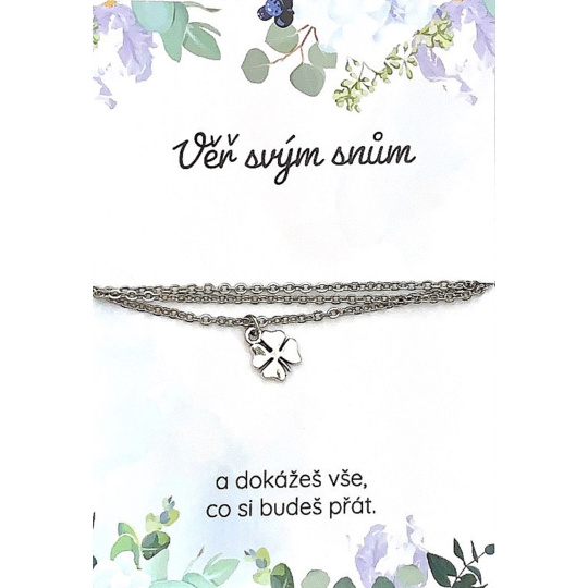 Albi Řetízek pro štěstí chirurgická ocel Splněné sny 45 cm