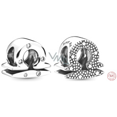 Charm Sterlingové stříbro 925 znamení zvěrokruhu Třpytivé Váhy, korálek na náramek