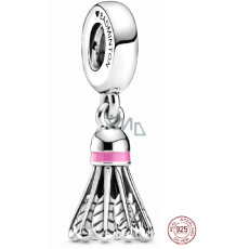 Charm Sterlingové stříbro 925 Miluji badminton - Badmintonový míček, přívěsek na náramek sport