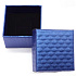 Dárková krabička texturovaný papír s houbičkou na šperky tmavě modrá 5,1 x 5 x 3,3 cm 1 kus