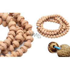 Lotus Bodhi 108 Mala, přírodní lotosový náhrdelník 108 + 6 buddhistických modlitebních korálků 9,5 mm - mír, požehnání