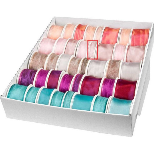 Ditipo Stuha látková s drátkem růžová lesk 4 m x 15 mm