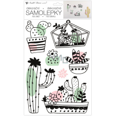Samolepka na zeď kaktusy 24 x 42 cm Samolepka na zeď kaktusy 24 x 42 cm