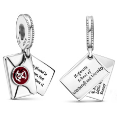 Charm Harry Potter - Dopis o přijetí do Bradavic, 2v1 přívěsek na náramek, film