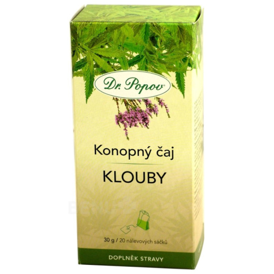 Dr. Popov Konopný čaj Klouby 20 x 1,5 g
