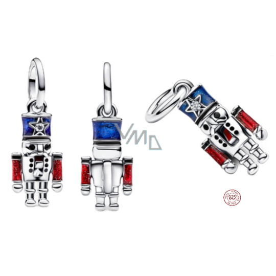 Charm Sterlingové stříbro 925 Louskáček, přívěsek na náramek vánoce