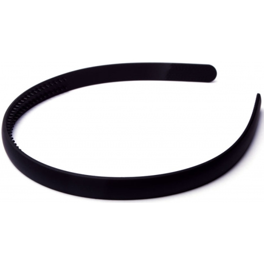 Čelenka široká černá lesklá 1,9 cm