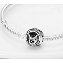 Charm znamení zvěrokruhu Býk + zirkony, korálek na náramek