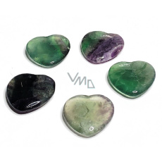 Fluorit Hmatka, léčivý drahokam ve tvaru srdce přírodní kámen 3 cm 1 kus, kámen géniů Fluorit Hmatka, léčivý drahokam ve tvaru srdce přírodní kámen 3 cm 1 kus, kámen géniů