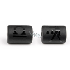 Onyx Váhy znamení zvěrokruhu, přívěsek na náramek přírodní kámen, váleček 10 mm 1 kus, kámen životní síly