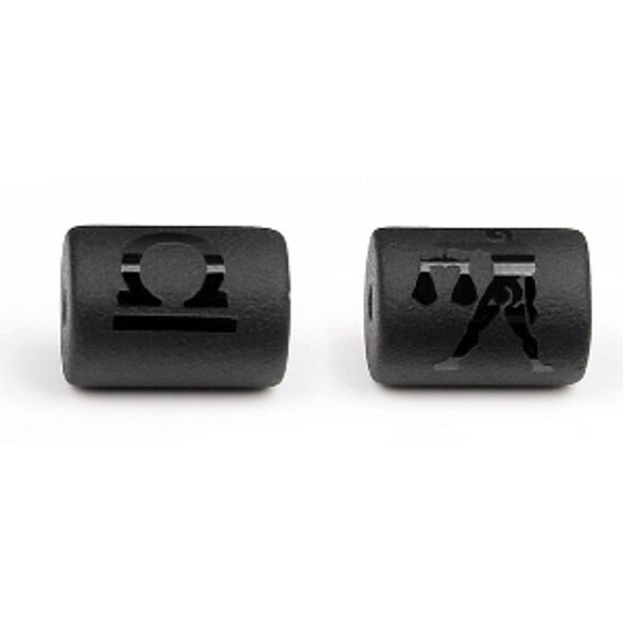 Onyx Váhy znamení zvěrokruhu, přívěsek na náramek přírodní kámen, váleček 10 mm 1 kus, kámen životní síly